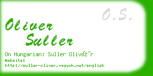 oliver suller business card